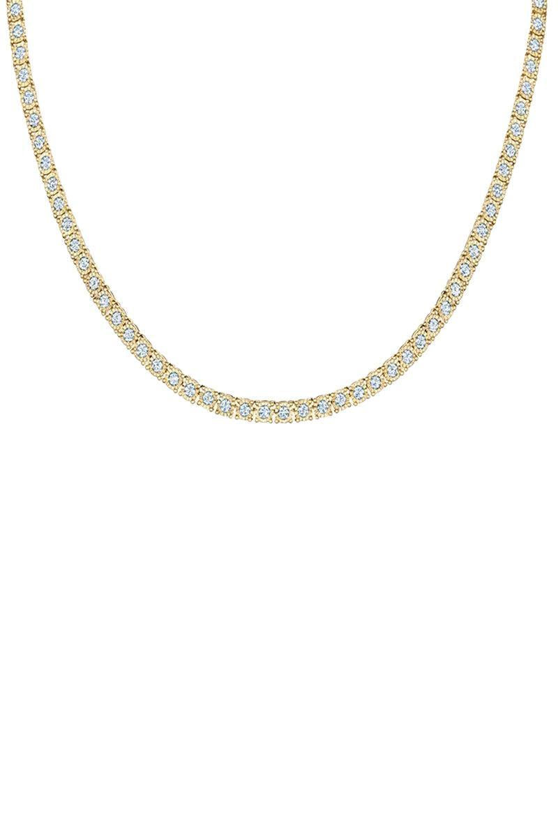 Sunburst Diamond Line Necklace