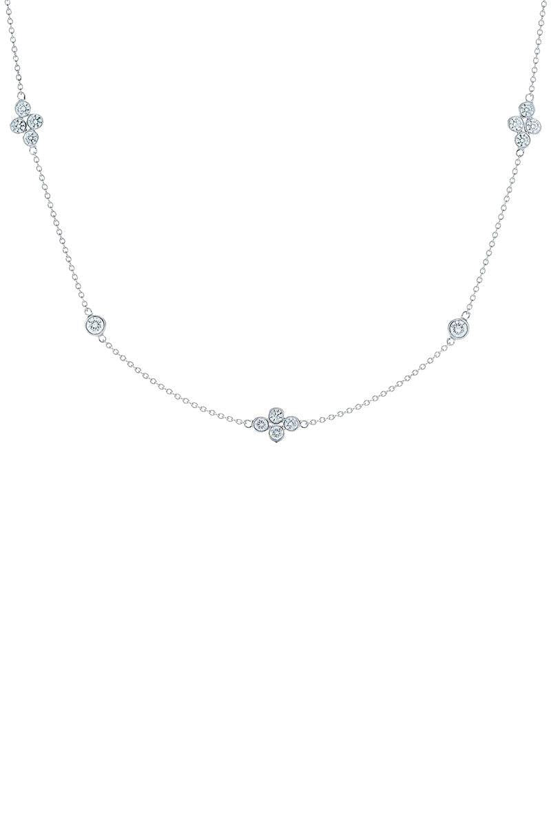 Diamond String Quad Necklace-WHITE GOLD-18-JEWELRYFINE JEWELNECKLACE O-KWIAT