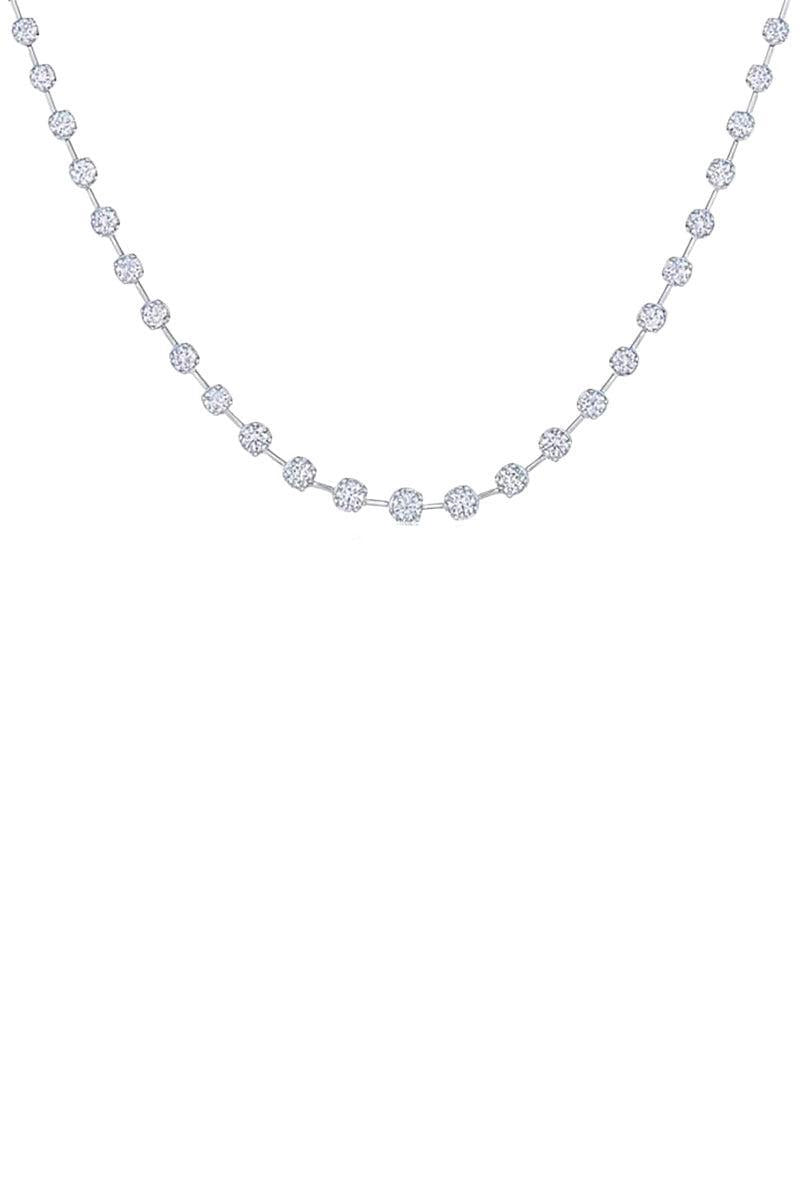 Starry Night Diamond Partway Necklace-WHITE GOLD-JEWELRYFINE JEWELNECKLACE O-KWIAT