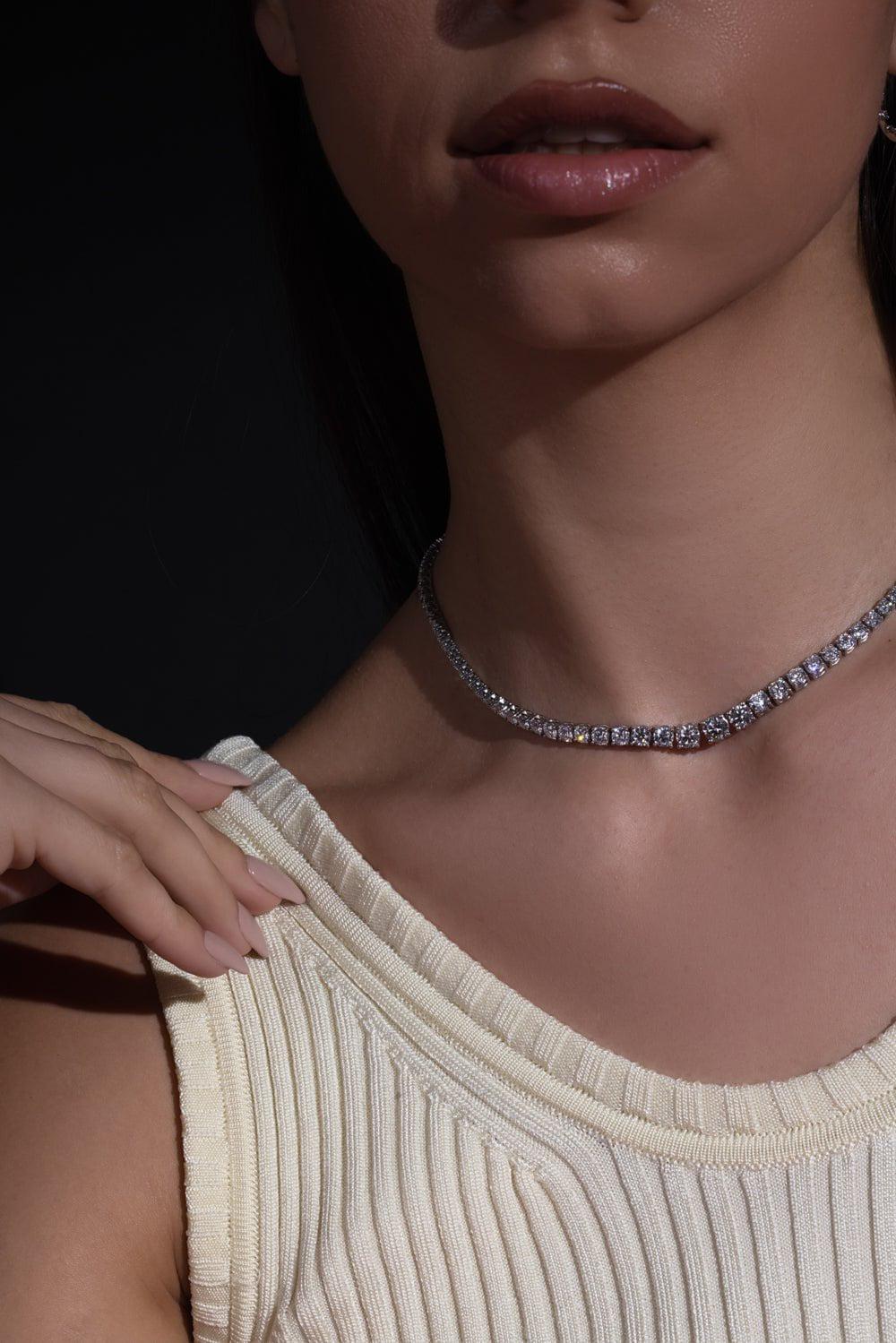 KWIAT-Graduating Diamond Riviera Necklace-PLATINUM