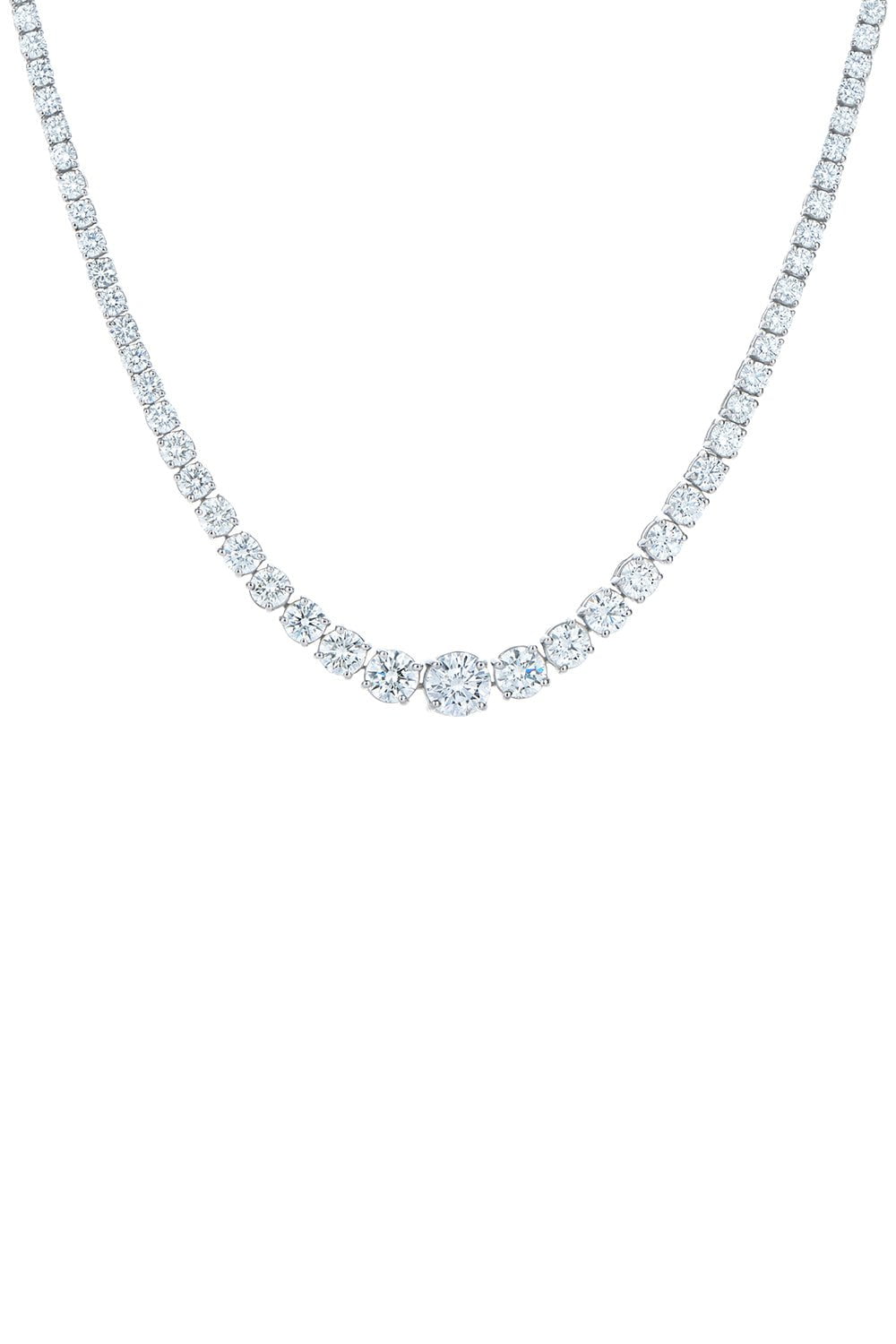 KWIAT-Graduating Diamond Riviera Necklace-PLATINUM