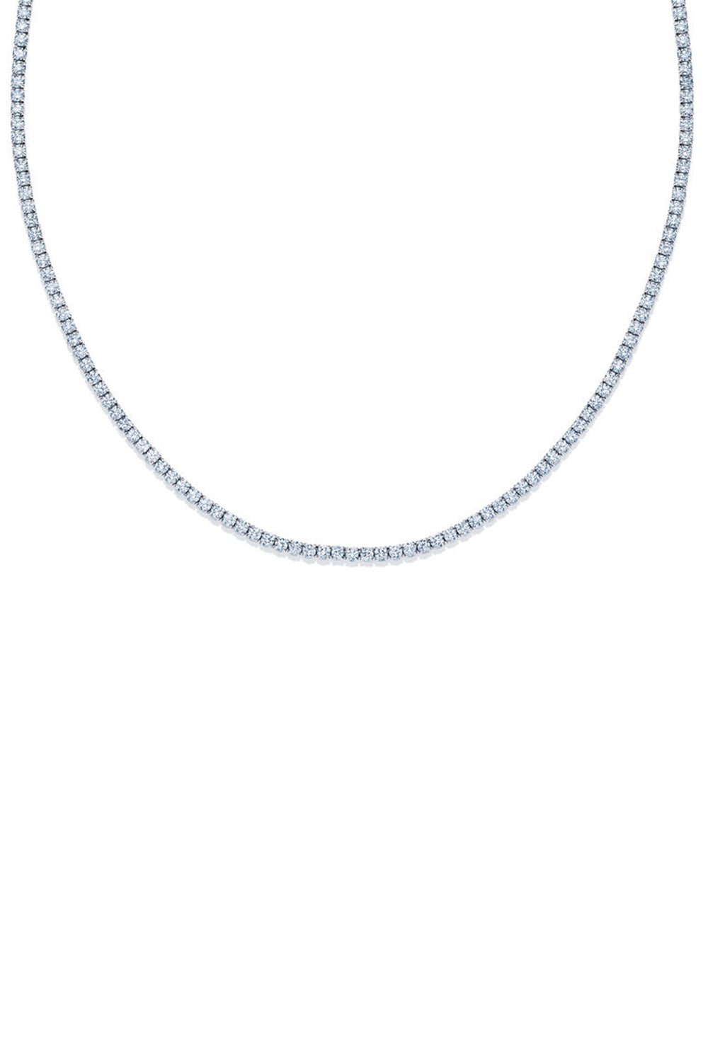 KWIAT-Round Diamond Four Prong Line Necklace-PLATINUM