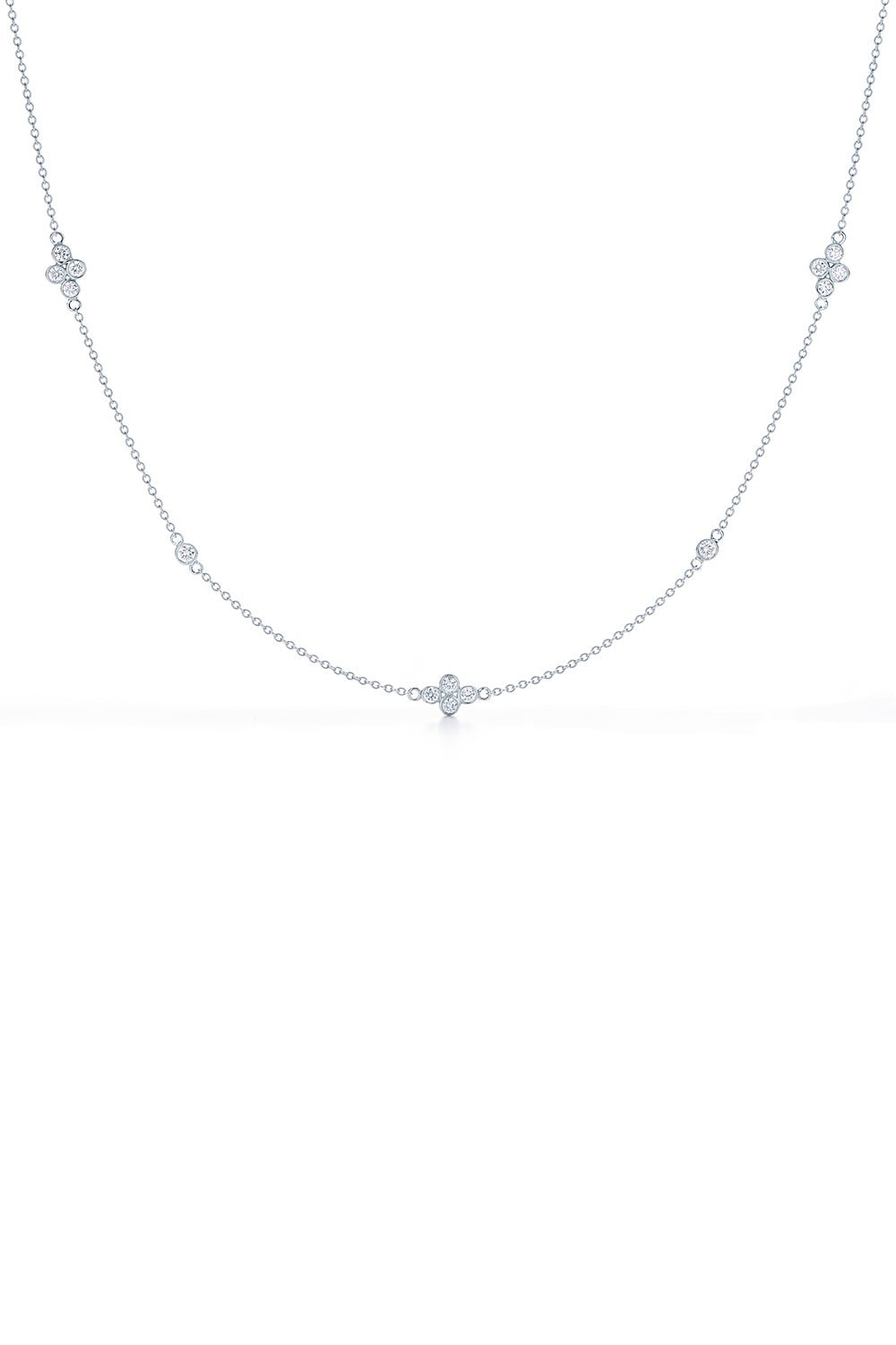 KWIAT-Diamond Strings Quads Necklace - 16in-WHITE GOLD