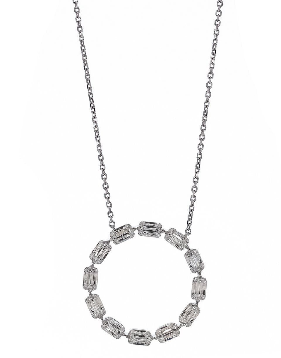 KWIAT-Ashoka Full Circle Pendant Necklace-WHITE GOLD