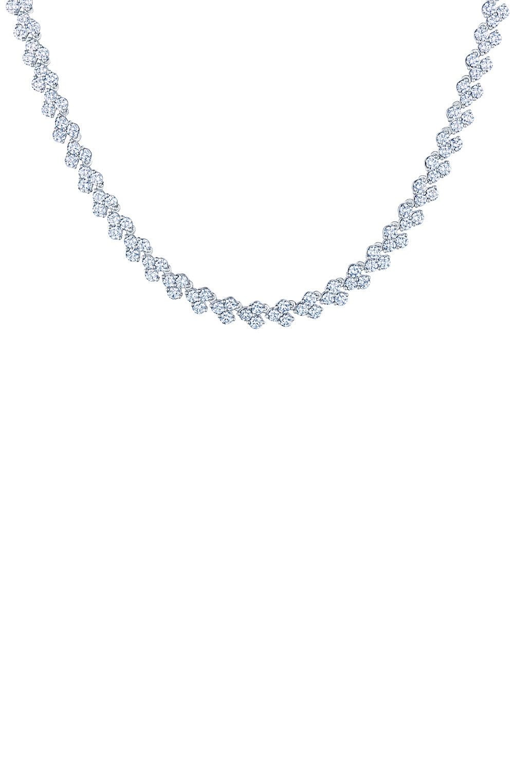 KWIAT-Cluster Diamond Necklace-WHITE GOLD
