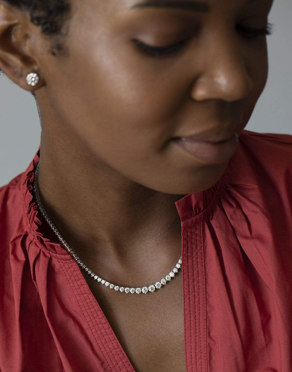 KWIAT-Demi Riviera Diamond Necklace-WHITE GOLD