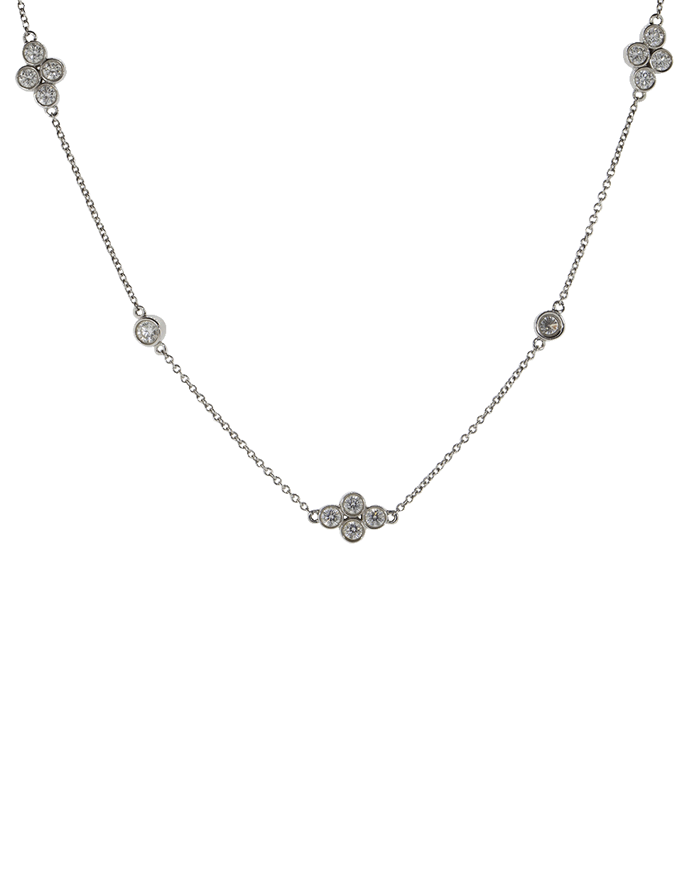 KWIAT-Diamond Strings Collection Diamond Station Necklace-WHITE GOLD