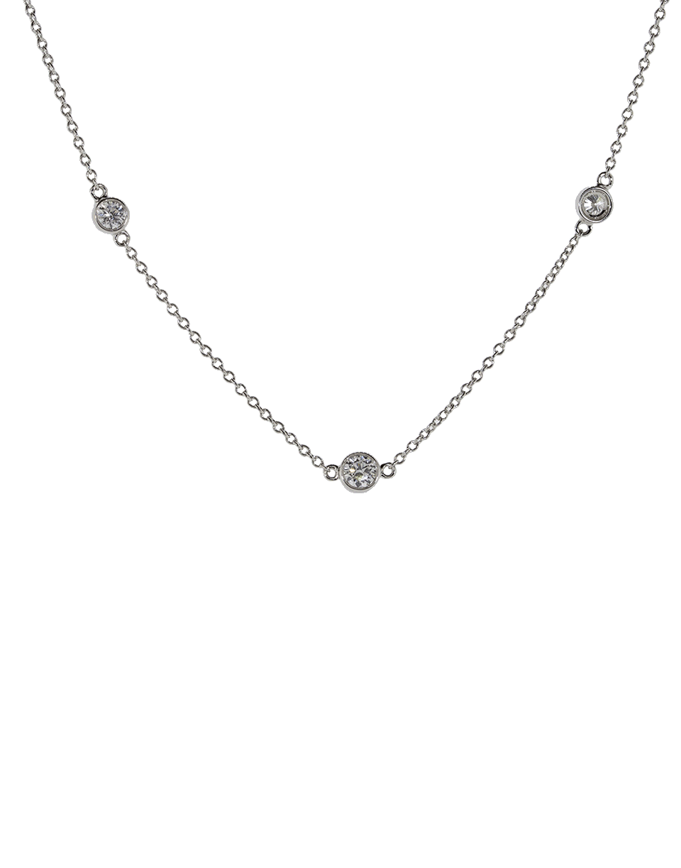 KWIAT-Diamond Strings Collection Station Necklace-WHITE GOLD