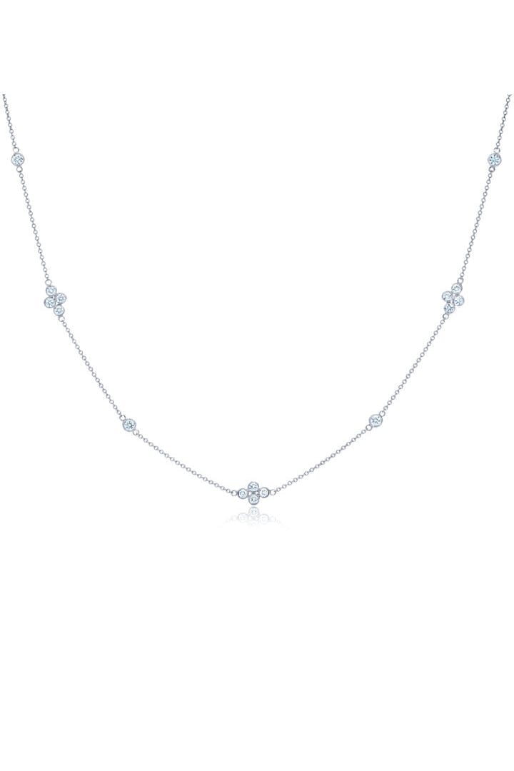KWIAT-Diamond Strings Quads Necklace-WHITE GOLD
