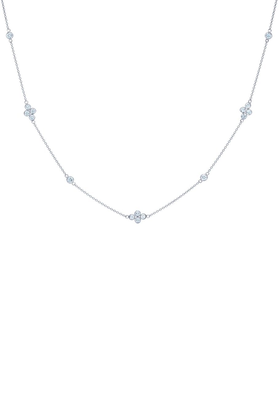 KWIAT-Diamond Strings Quads Necklace-WHITE GOLD