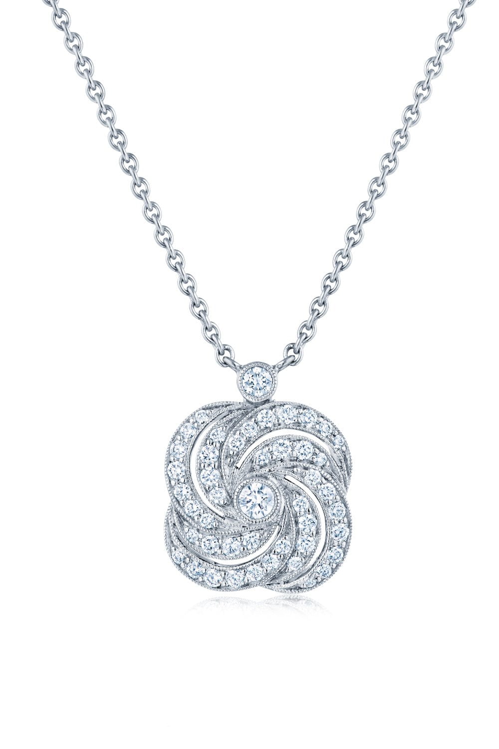 Splendor Necklace Splendor Clover Swirl Pendant Necklace | KWIAT – Marissa Collections