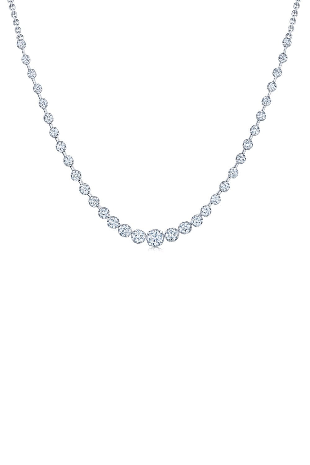KWIAT-Starry Night Demi-Riviera Necklace-WHITE GOLD