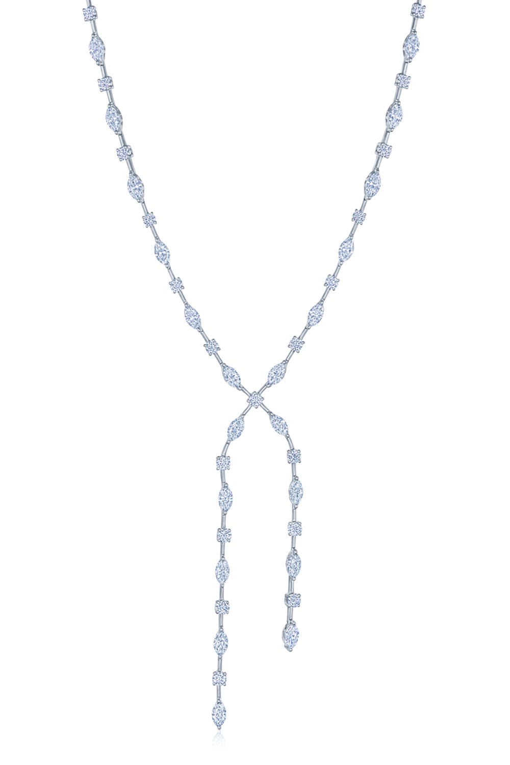 KWIAT-Starry Niight Lariat Necklace-WHITE GOLD