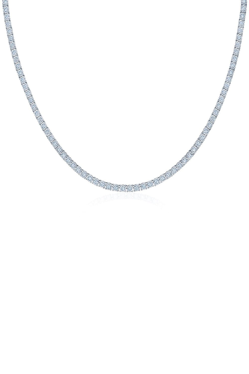 KWIAT-Sunburst Diamond Line Necklace-WHITE GOLD