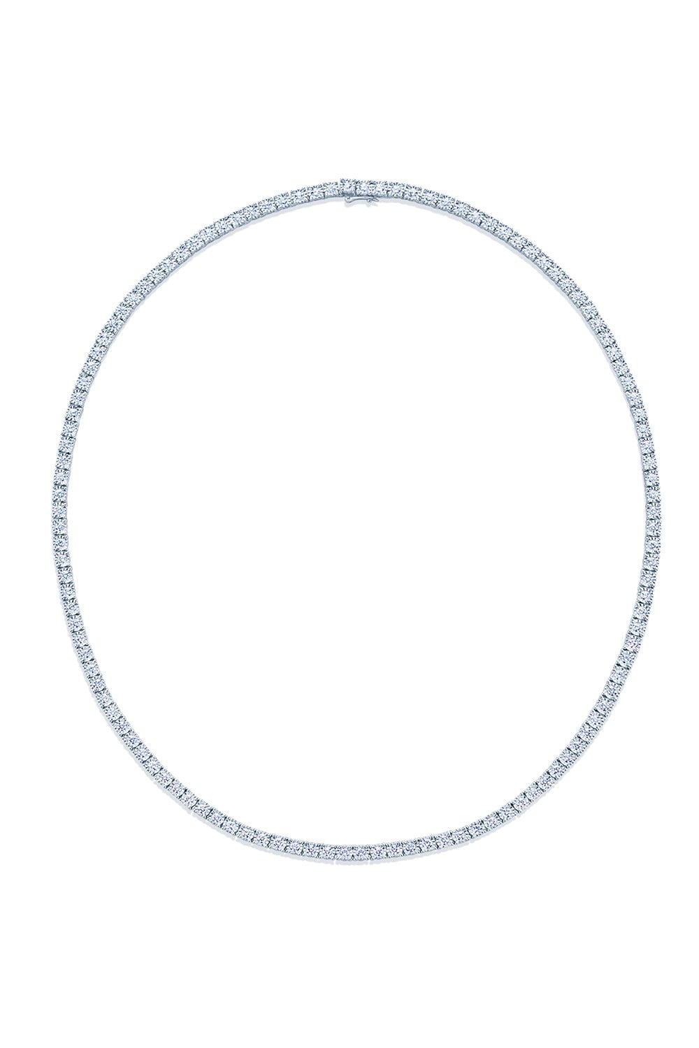 KWIAT-Sunburst Diamond Line Necklace-WHITE GOLD