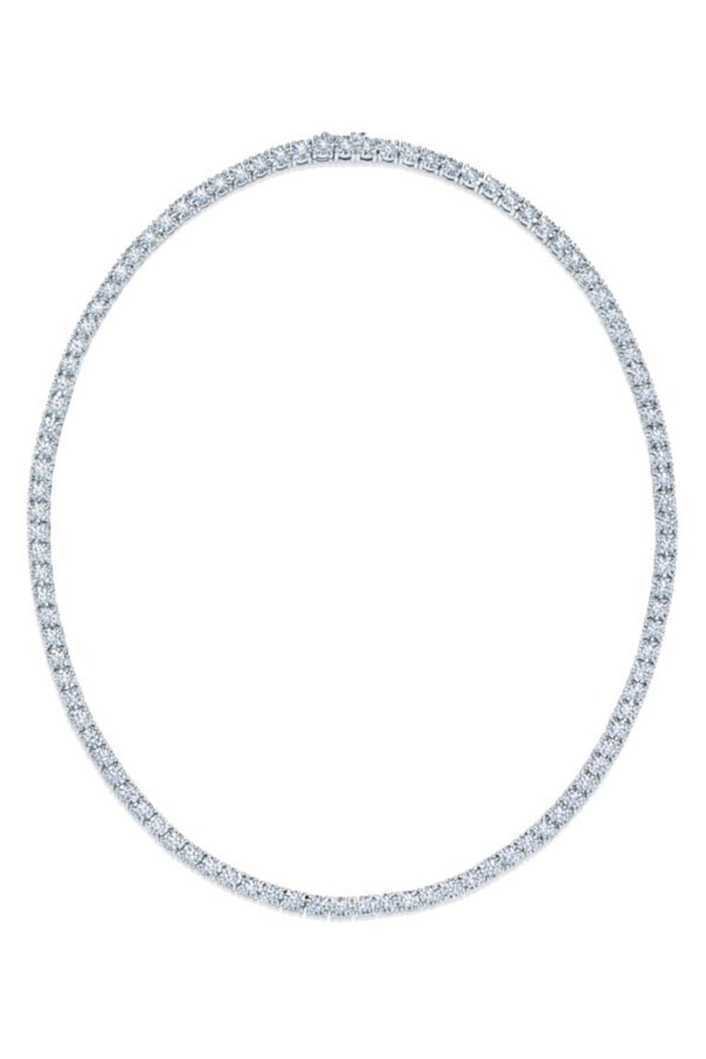 KWIAT-Sunburst Diamond Line Necklace-WHITE GOLD