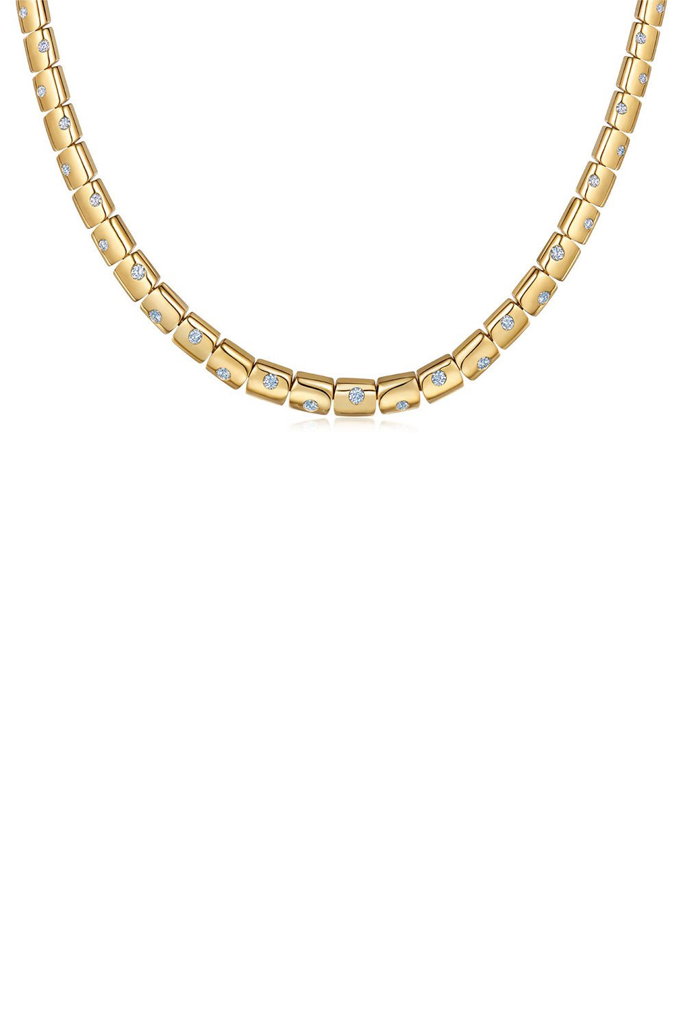 KWIAT-Diamond Cobblestone Necklace-YELLOW GOLD