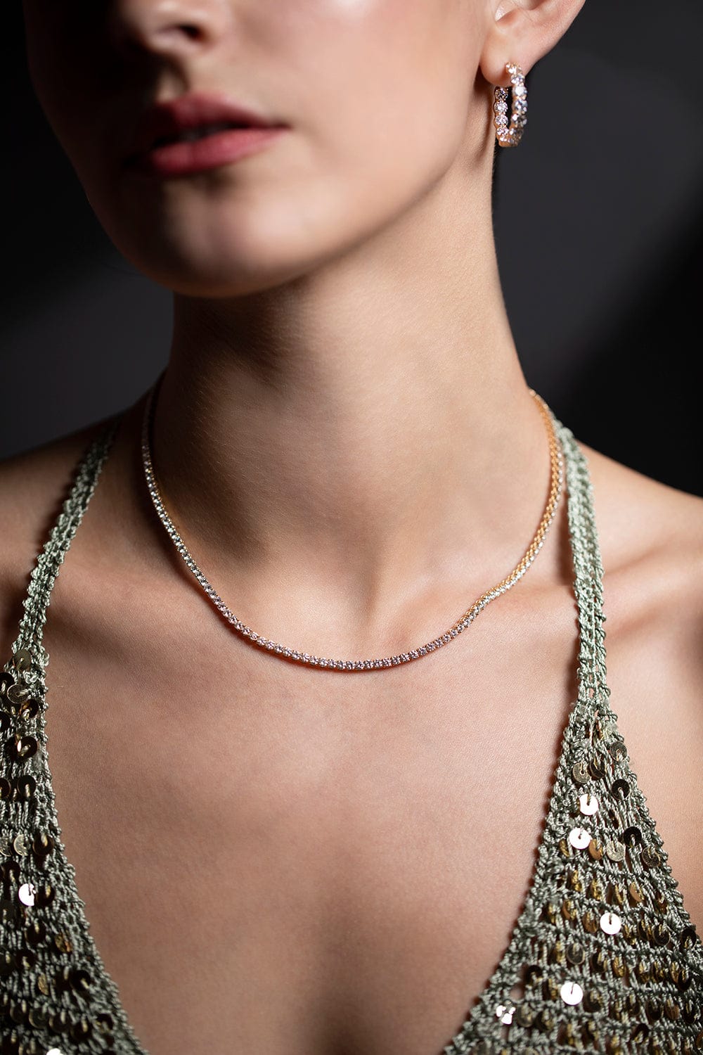 KWIAT-Diamond Riviera Necklace-YELLOW GOLD