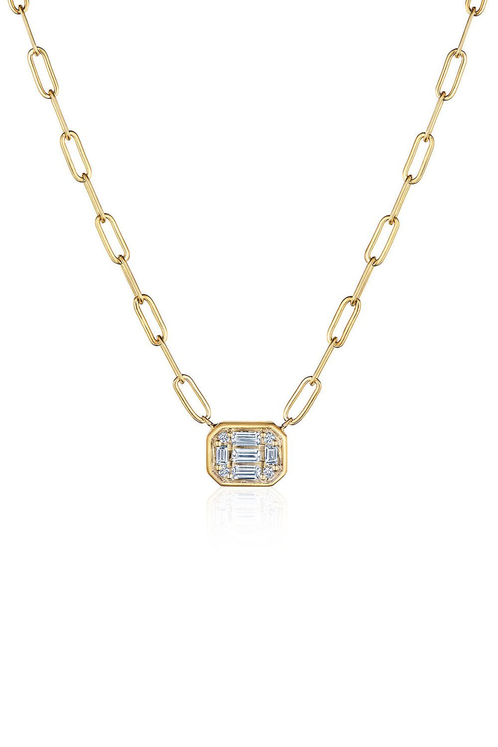 KWIAT-East West Sunburst Necklace-YELLOW GOLD