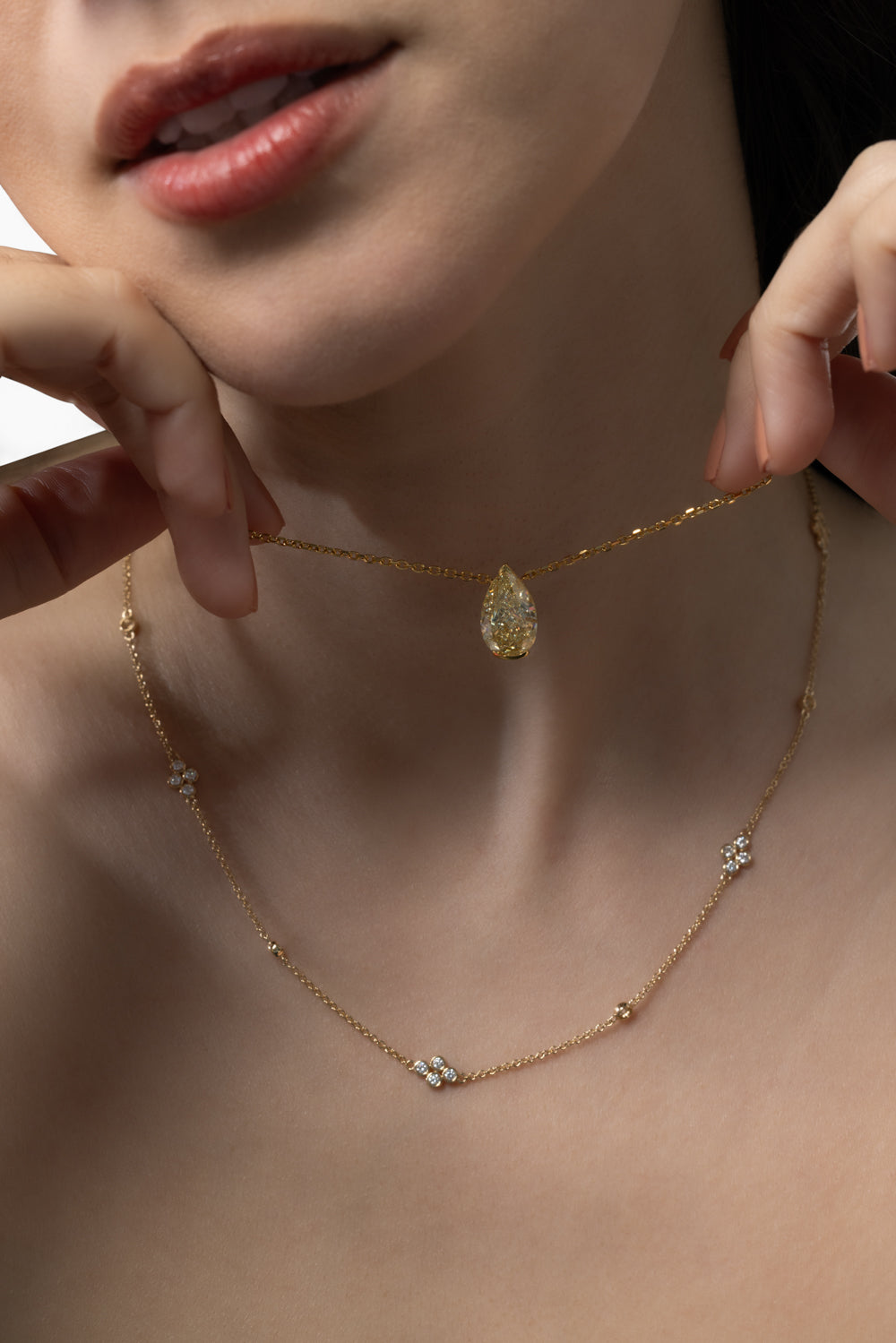 Fancy Yellow Diamond Necklace-YELLOW GOLD-JEWELRYFINE JEWELNECKLACE O-KWIAT