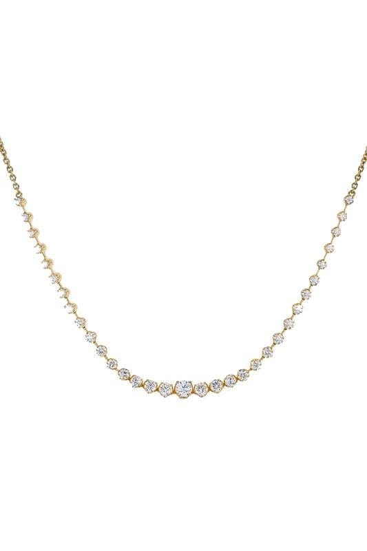 KWIAT-Starry Night Demi-Riviera Necklace-YELLOW GOLD
