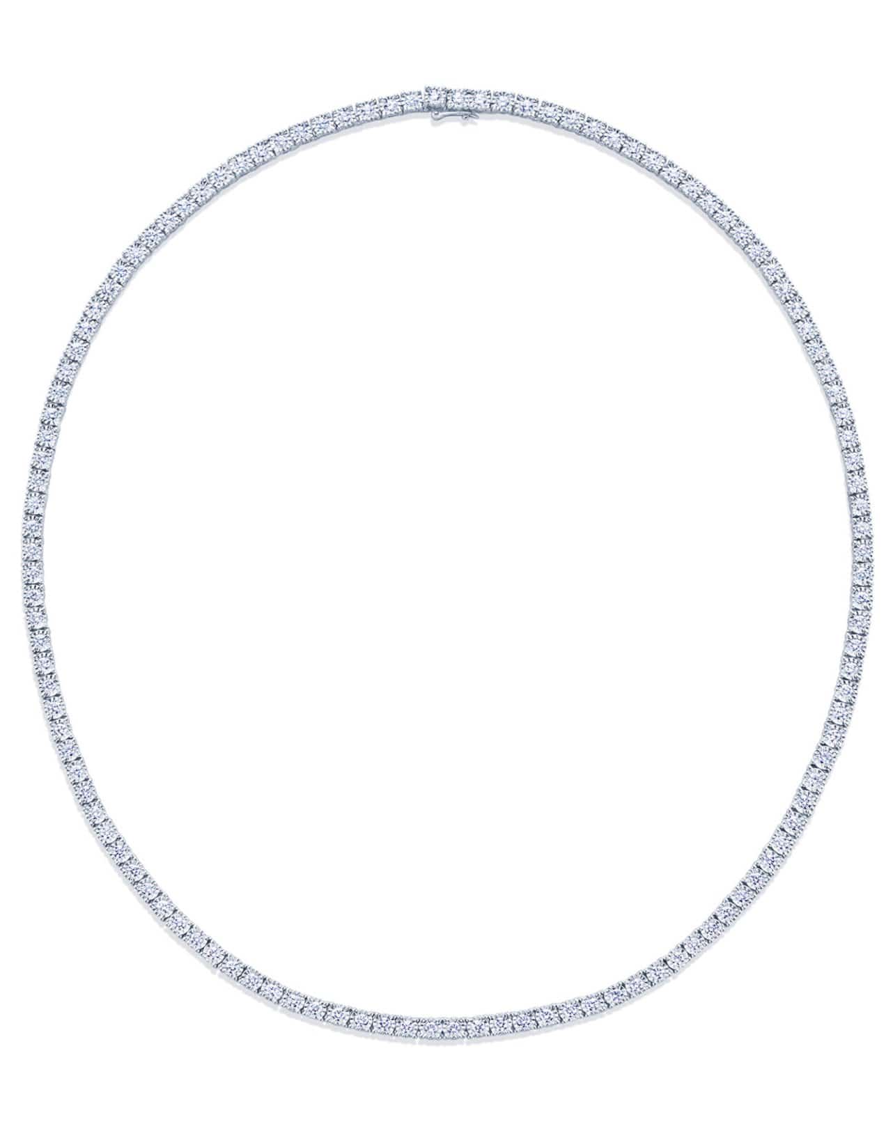 KWIAT-Sunburst Diamond Line Necklace-YELLOW GOLD