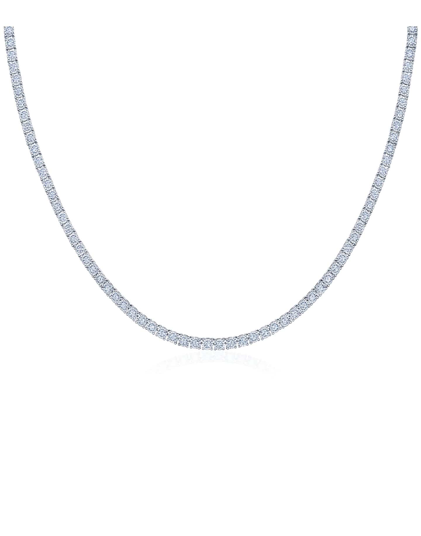 KWIAT-Sunburst Diamond Line Necklace-YELLOW GOLD