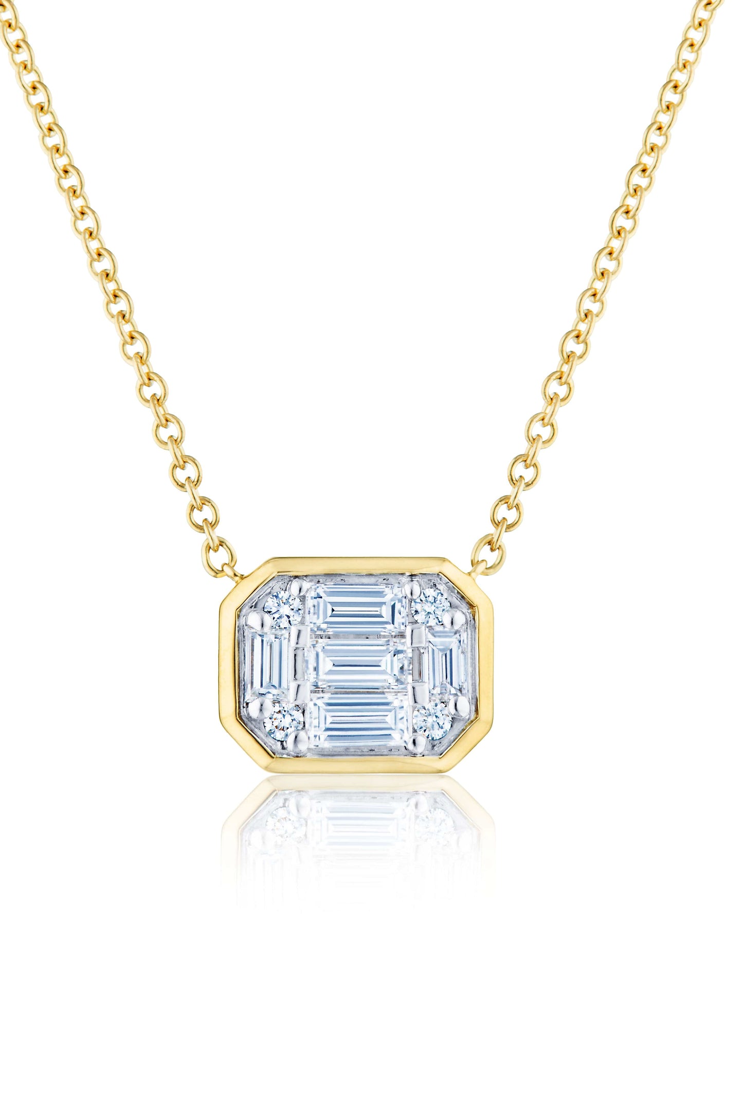 KWIAT-Sunburst Pendant with Diamonds-YELLOW GOLD