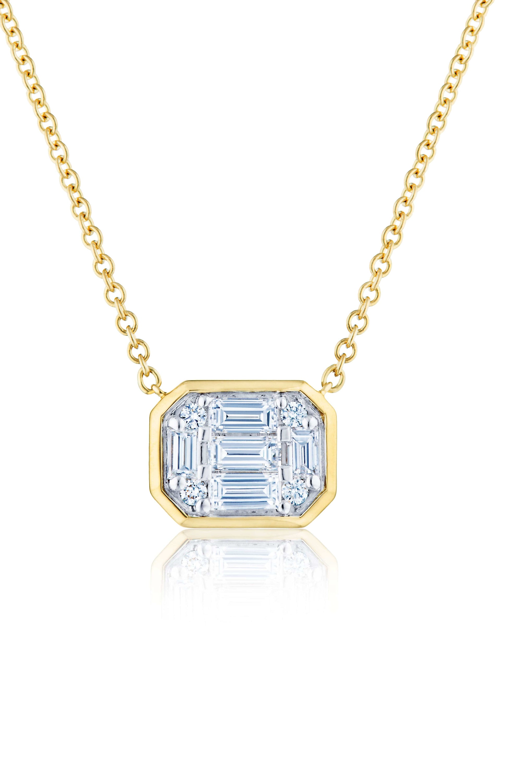 KWIAT-Sunburst Pendant with Diamonds-YELLOW GOLD