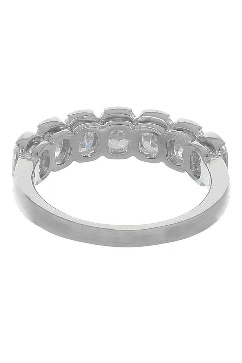KWIAT-Cushion Diamond Half Band Ring-PLAT