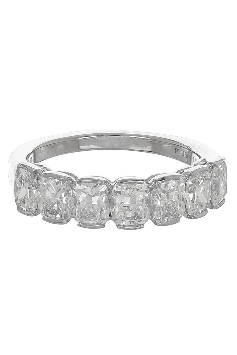 KWIAT-Cushion Diamond Half Band Ring-PLAT