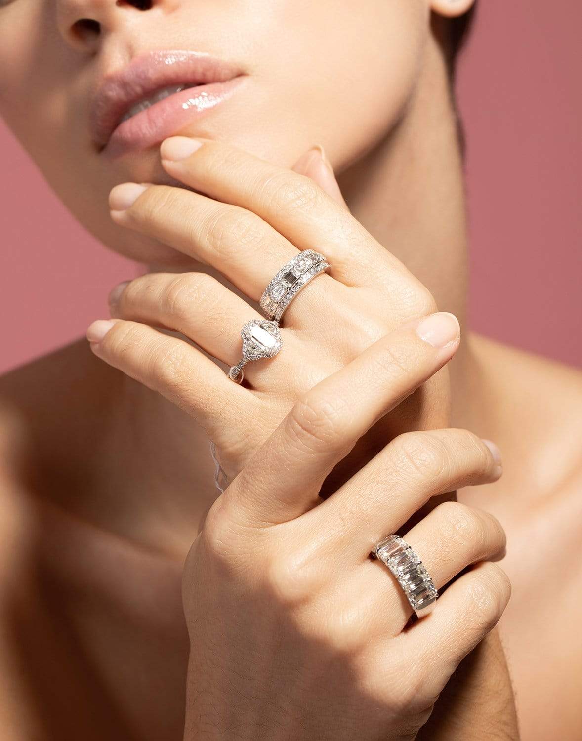 KWIAT-Ashoka Diamond Five Stone Band-PLATINUM