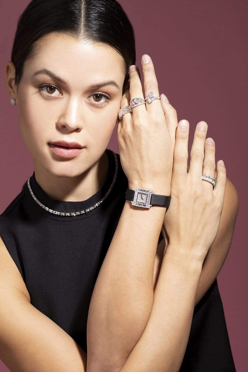 KWIAT-Ashoka Diamond Five Stone Band-PLATINUM