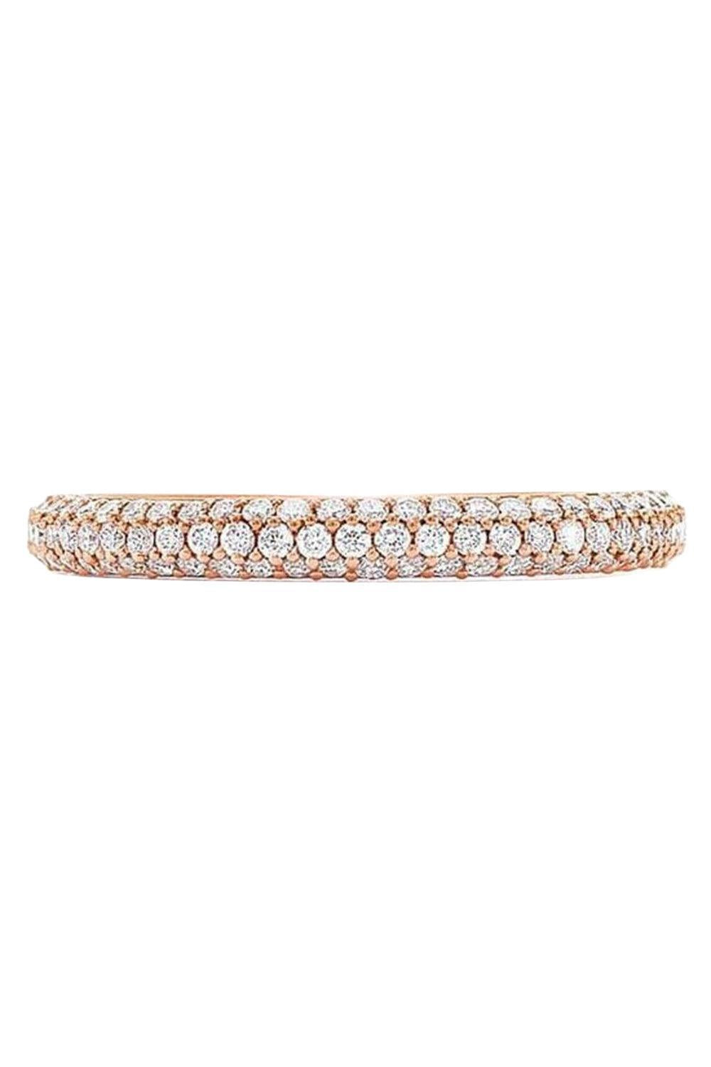 Cobblestone Diamond Pave Band Ring-ROSE GOLD-7.25-JEWELRYFINE JEWELRING-KWIAT