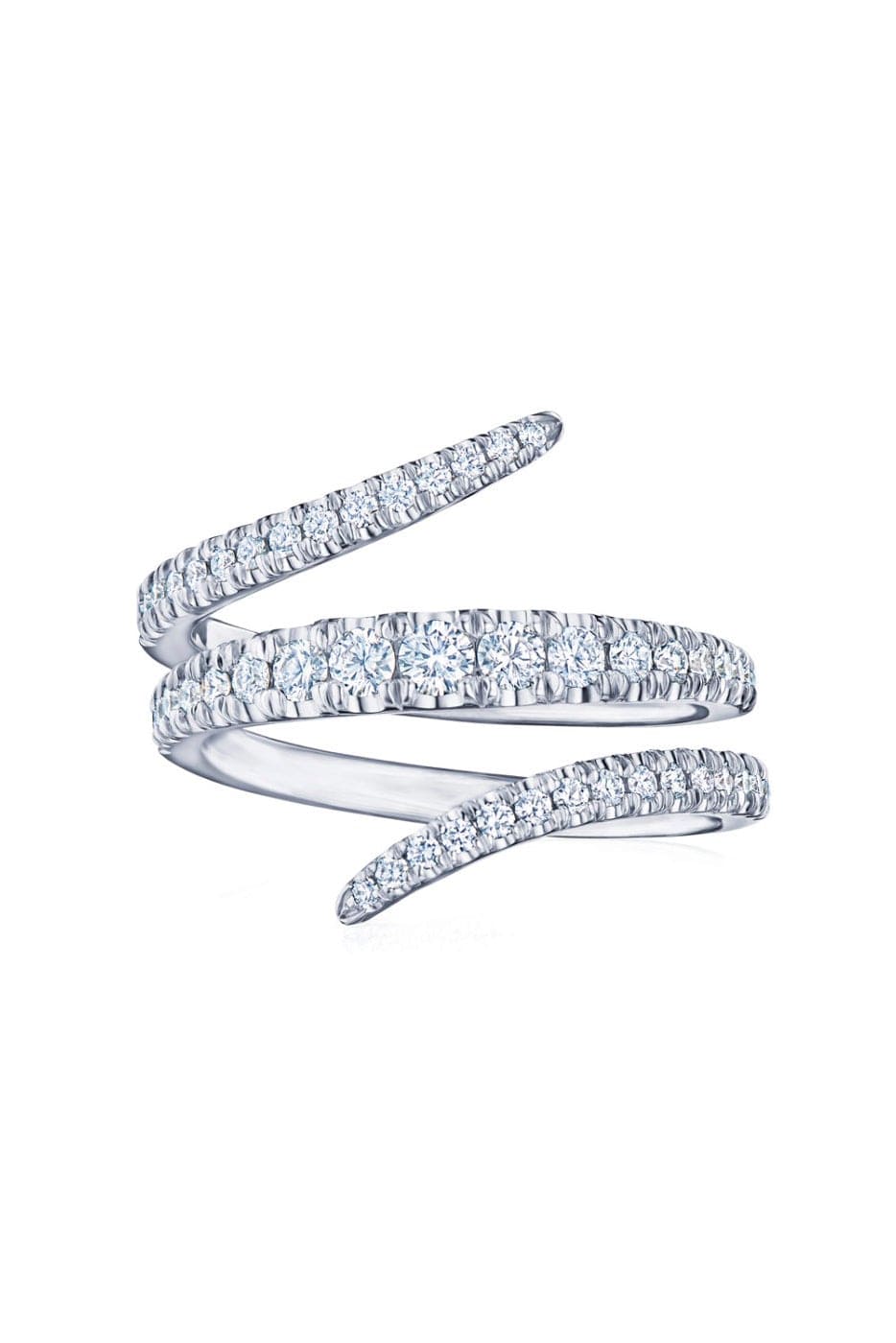 KWIAT-Vine Wrap Diamond Ring-WHITE GOLD