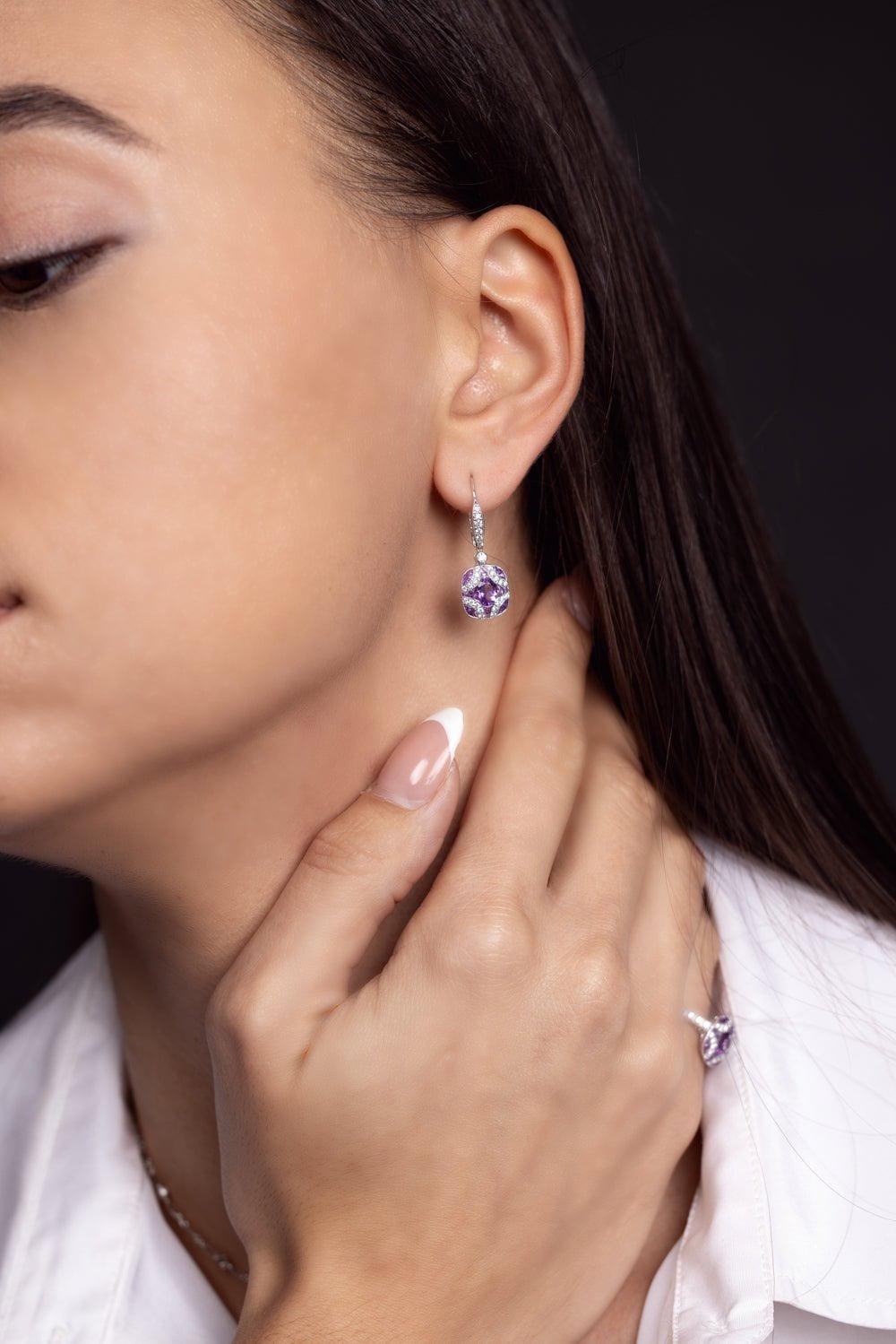 KWIAT-Argyle Amethyst Diamond Ring-WHITE GOLD
