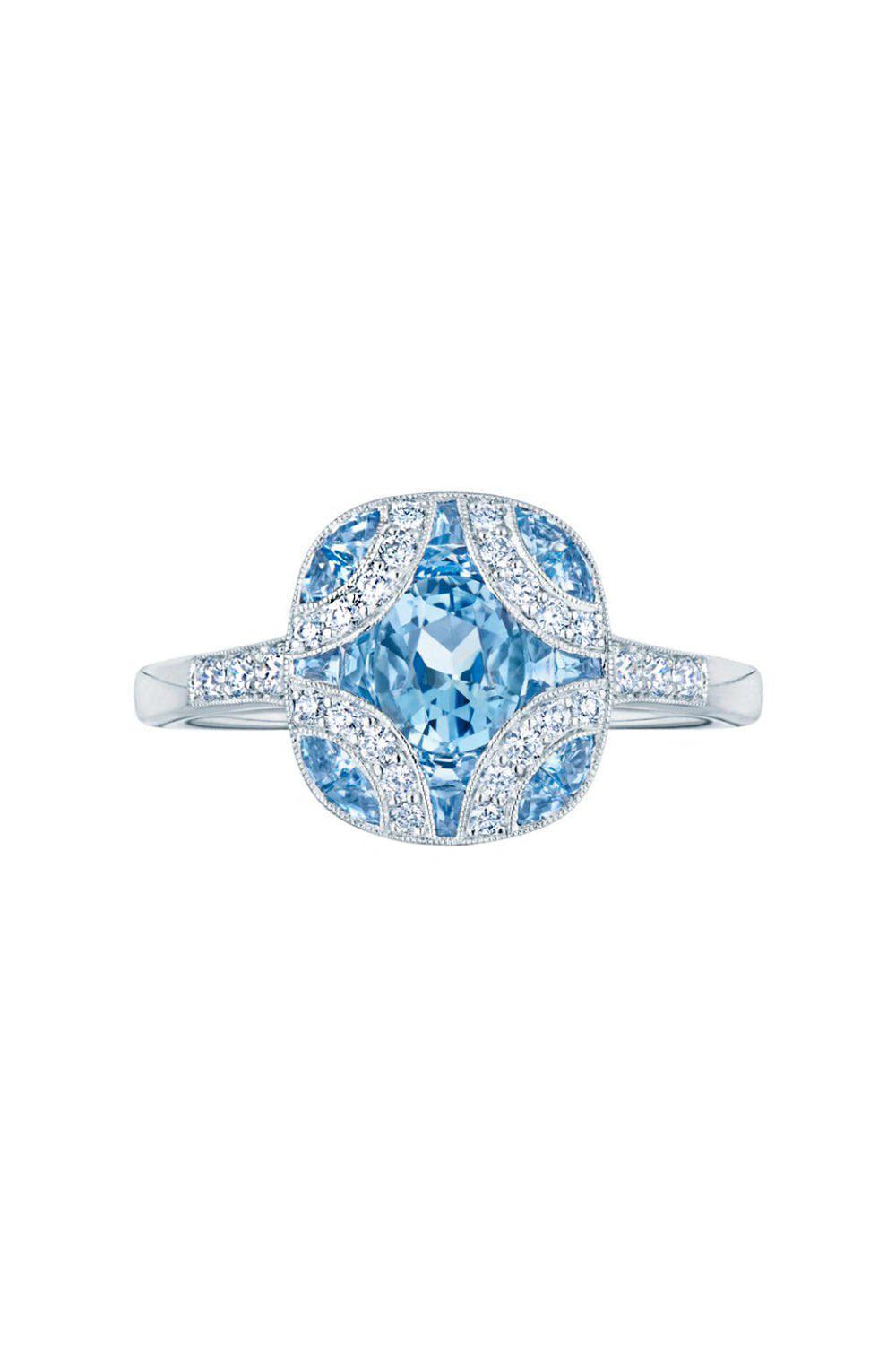 Argyle Aquamarine Diamond Ring-WHITE GOLD-6-JEWELRYFINE JEWELRING-KWIAT