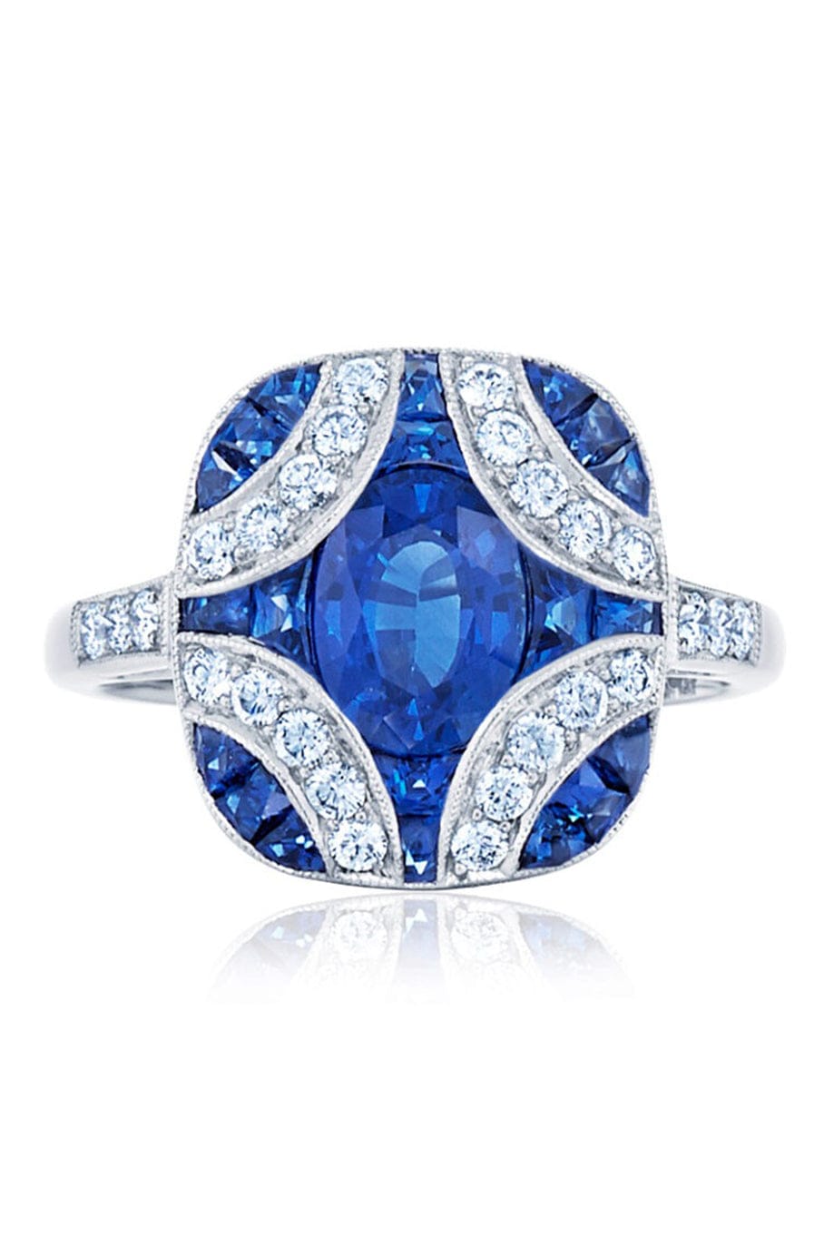 KWIAT-Argyle Sapphire Diamond Ring-WHITE GOLD