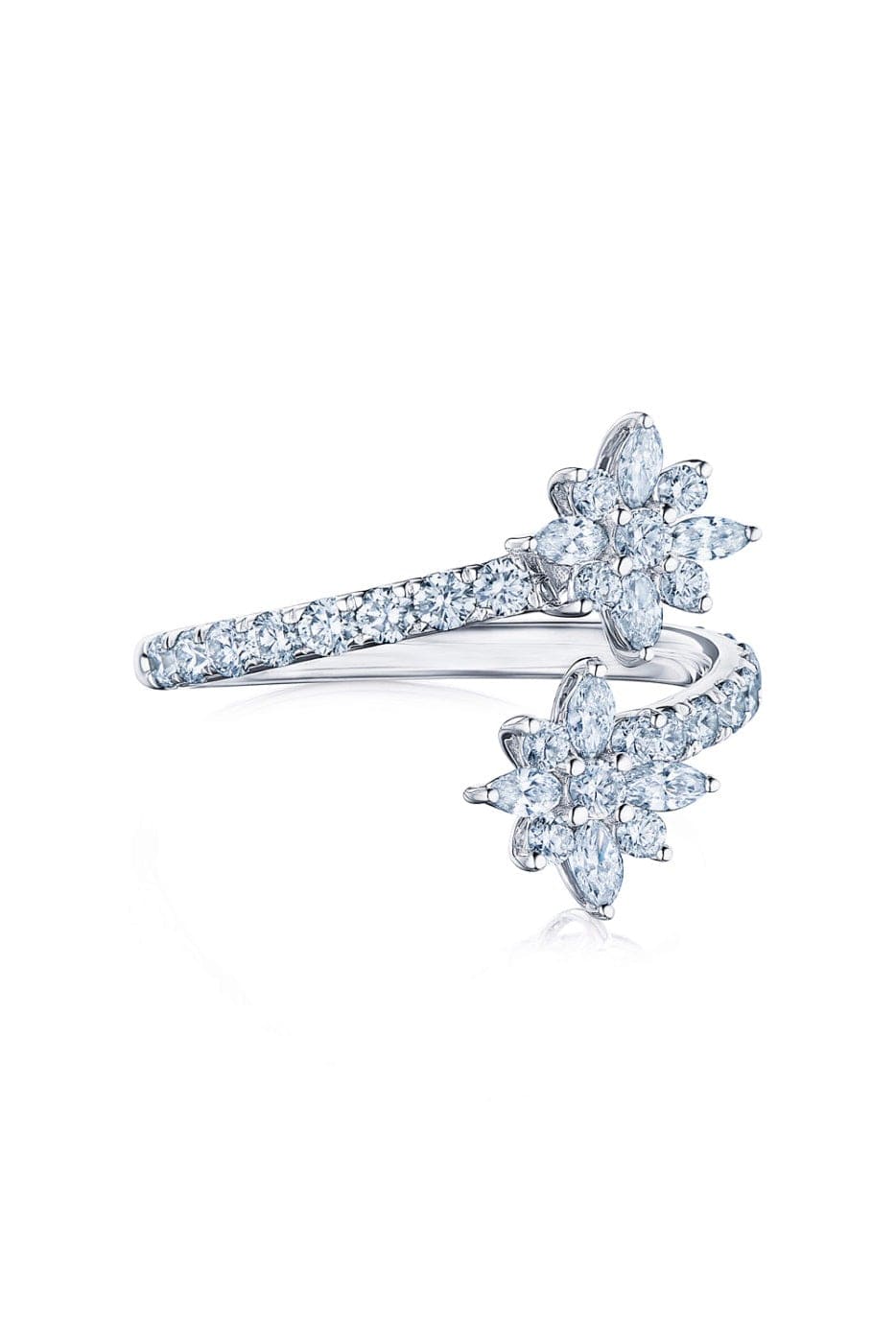 KWIAT-Diamond Bypass Star Ring-WHITE GOLD