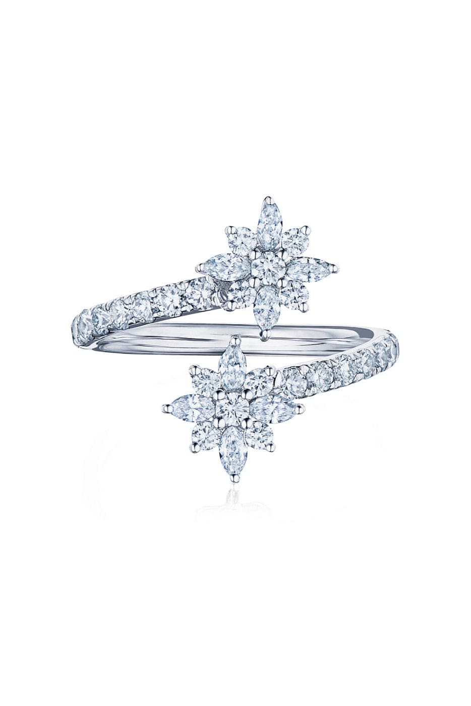 KWIAT-Diamond Bypass Star Ring-WHITE GOLD