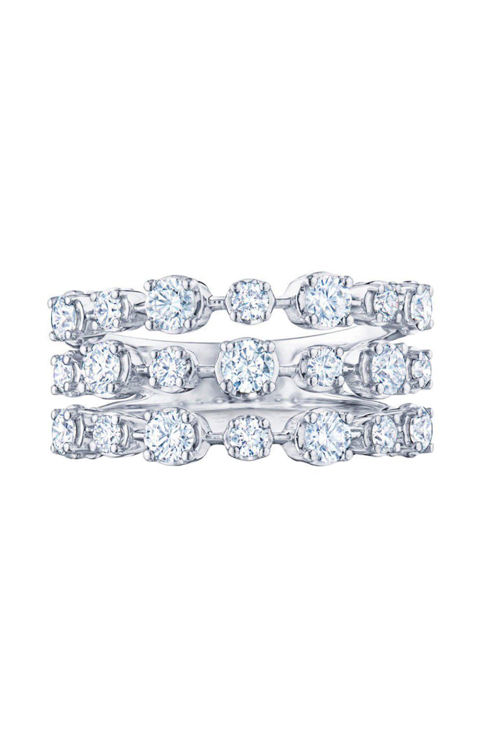 Diamond Three Row Starry Night Ring-WHITE GOLD-6-JEWELRYFINE JEWELRING-KWIAT