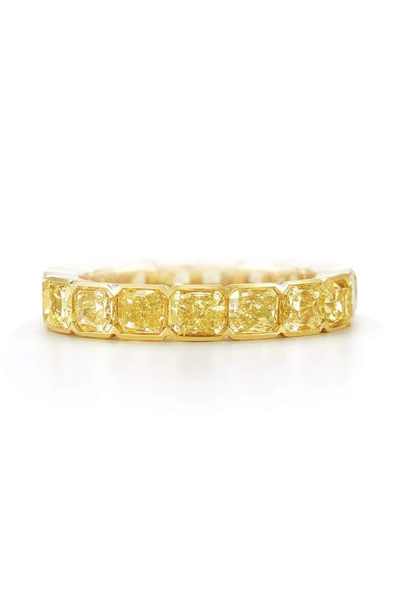 KWIAT-Radiant Yellow Diamond Eternity Band-YELLOW GOLD