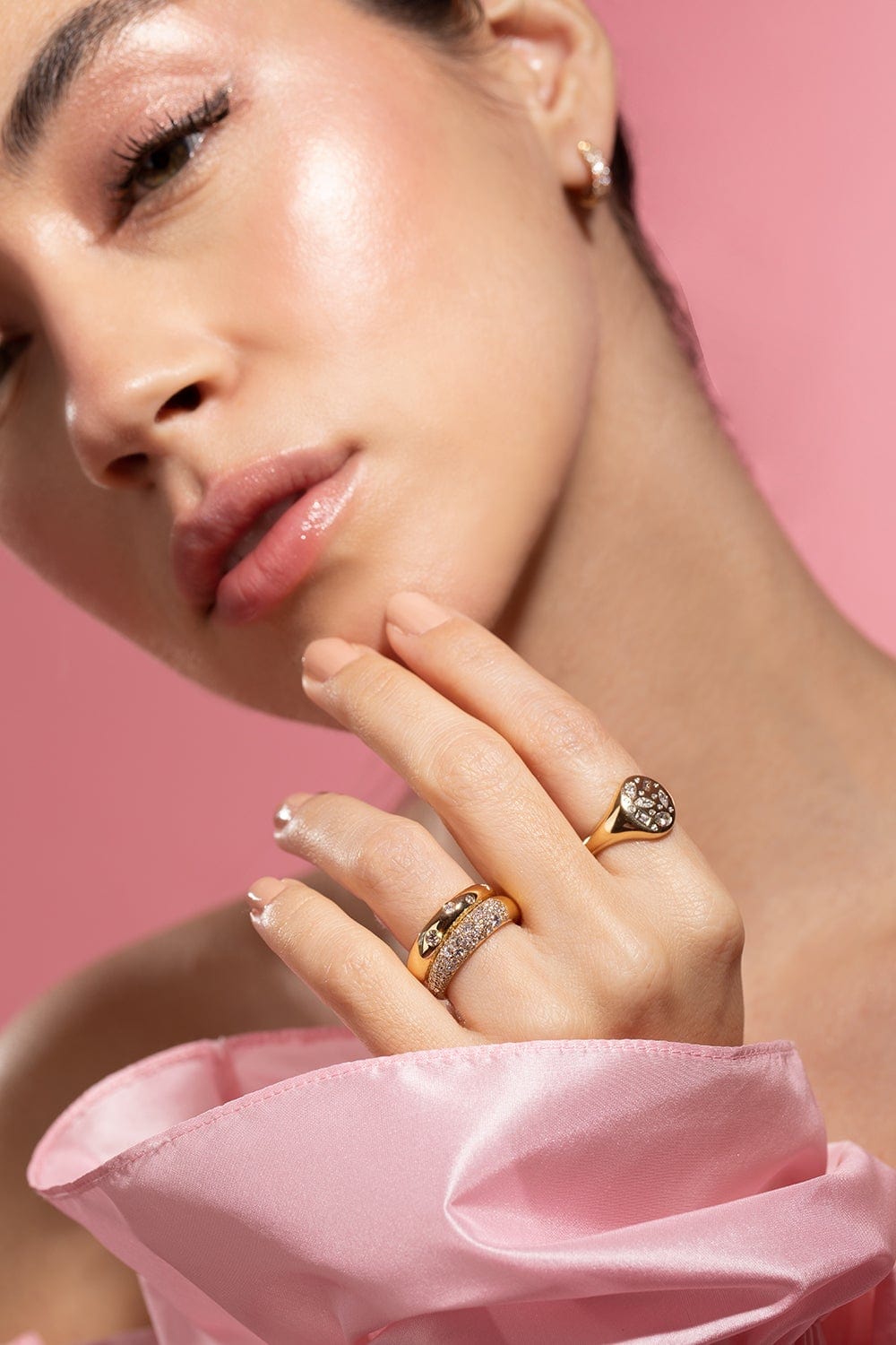 KWIAT-Cobblestone Band Ring-YELLOW GOLD