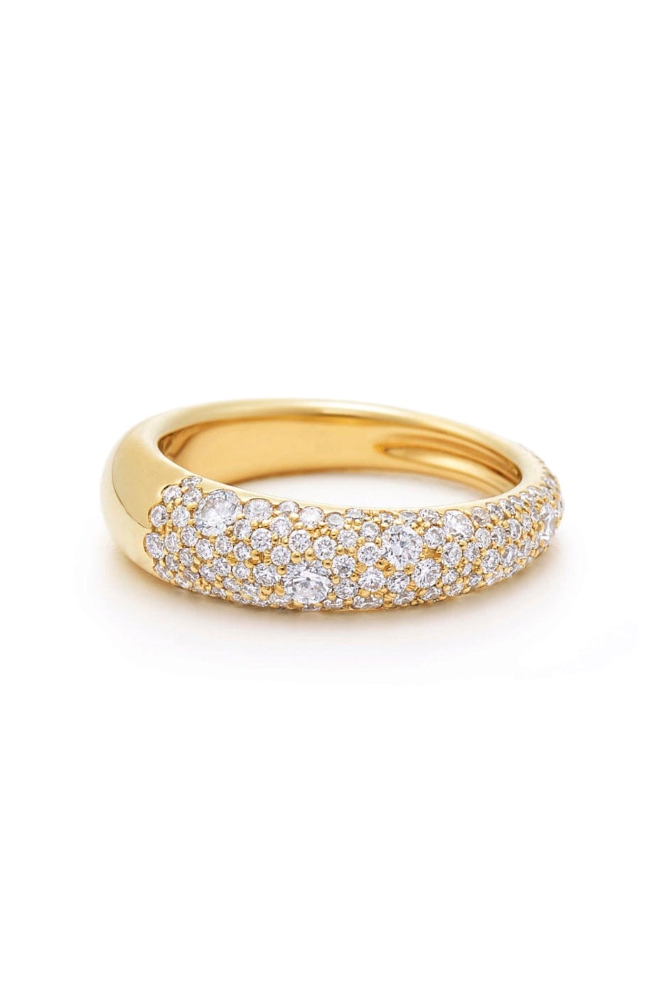 KWIAT-Cobblestone Pave Band Ring-YELLOW GOLD