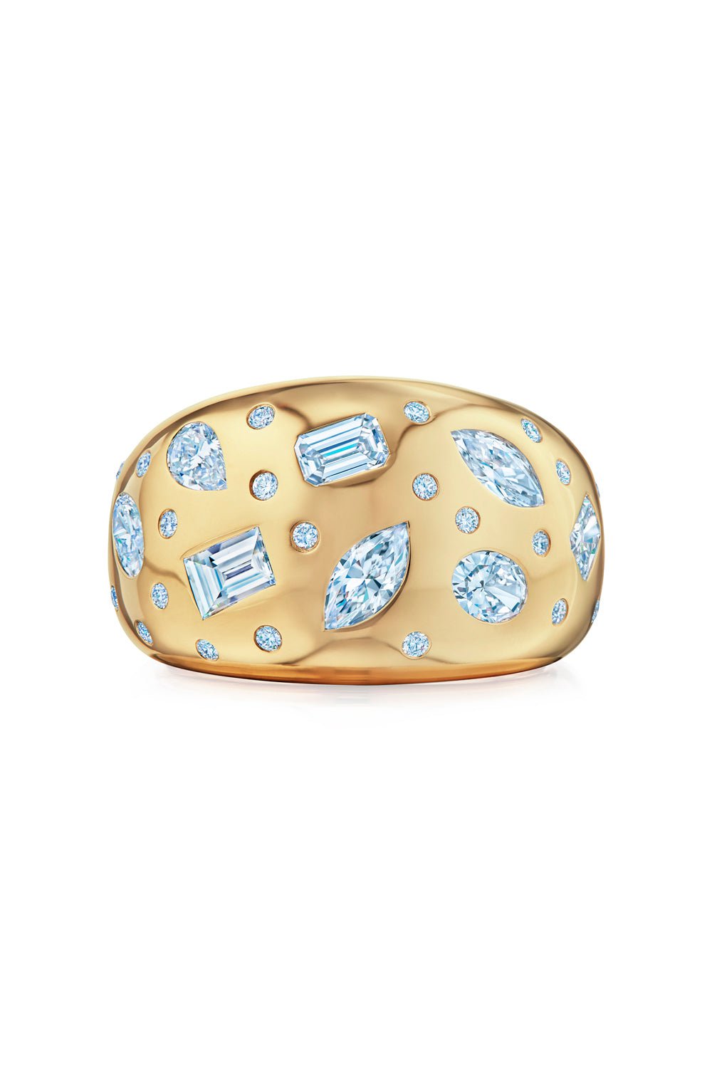 KWIAT-Cobblestone Wide Band Ring-YELLOW GOLD