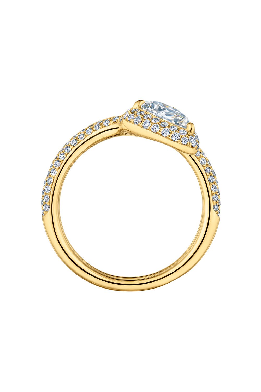 KWIAT-Diamond Snake Ring-YELLOW GOLD