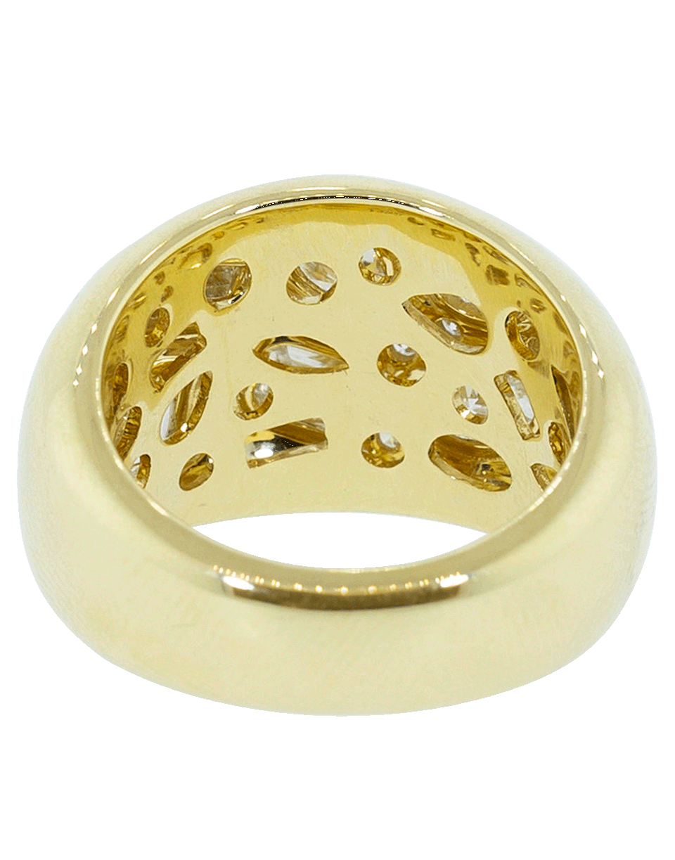 KWIAT-Flush Set Diamond Ring-YELLOW GOLD