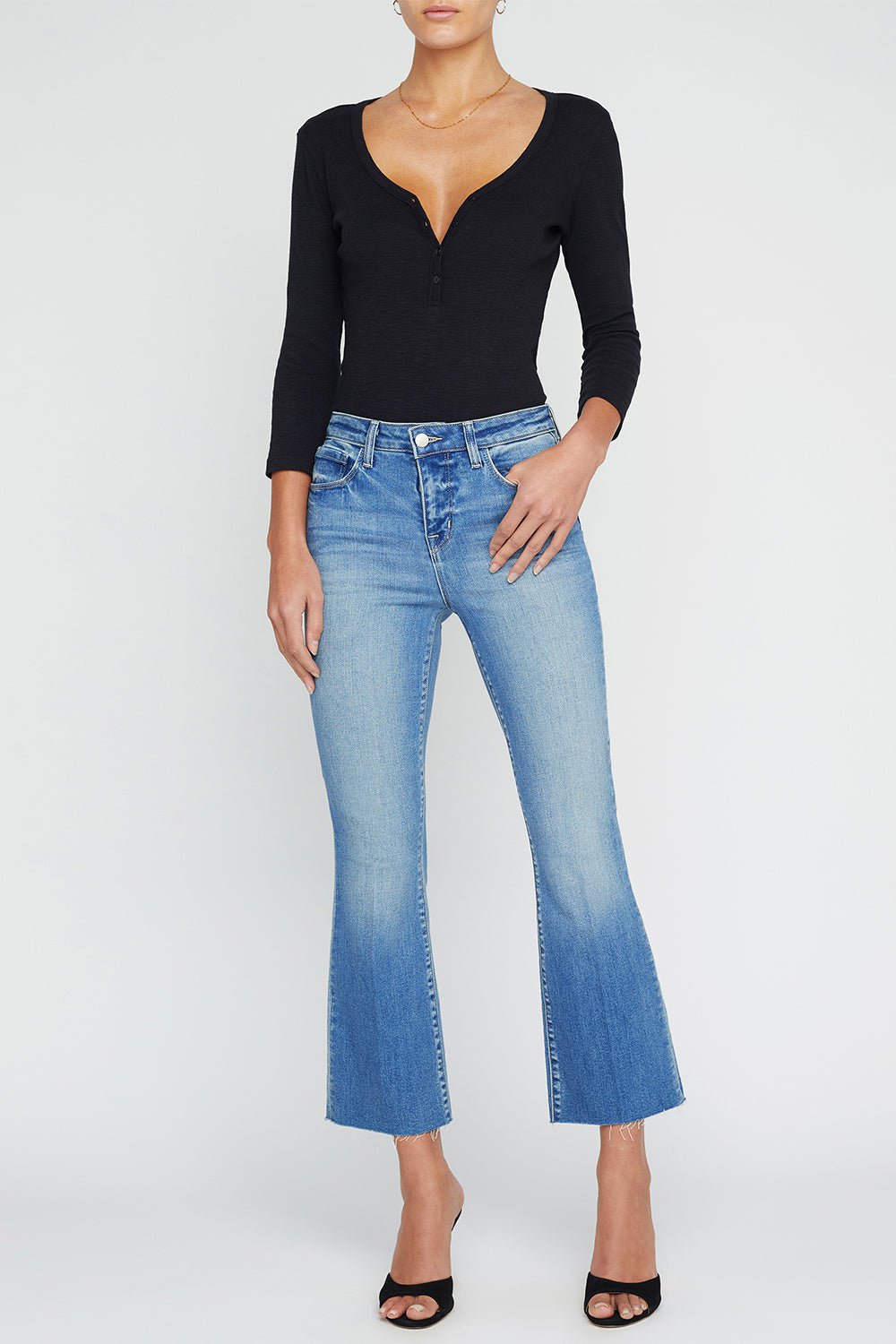 Express Womens Eva Fit & Flare Jeans Size 8 R (32x31.5) Blue Dark Wash  Stretch | eBay