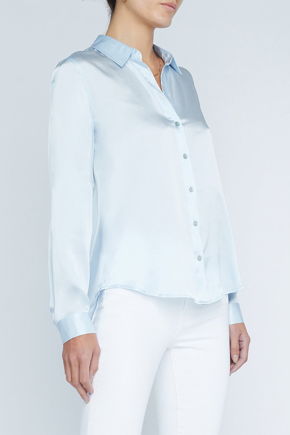 L'AGENCE-Tyler Blouse - Ice Water-