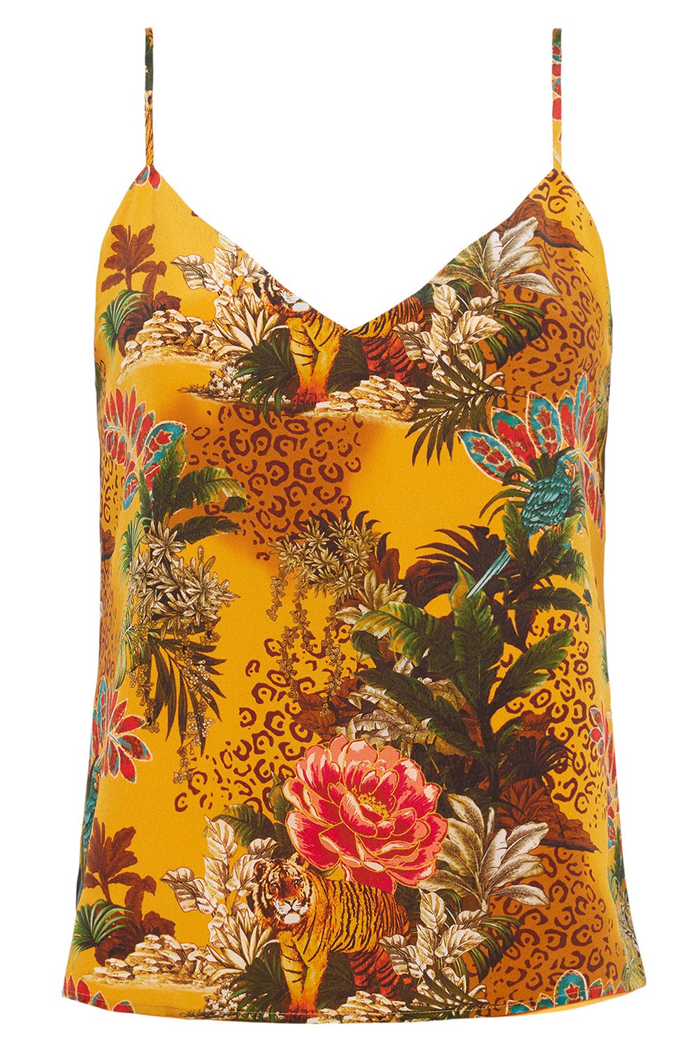 Jane Tank - Yellow Floral Jungle CLOTHINGTOPTANK L'AGENCE   